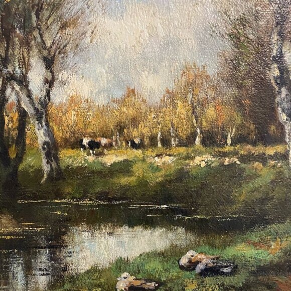 Original Dutch Oil Painting A. Hendriks Signed - Picture 6 of 16